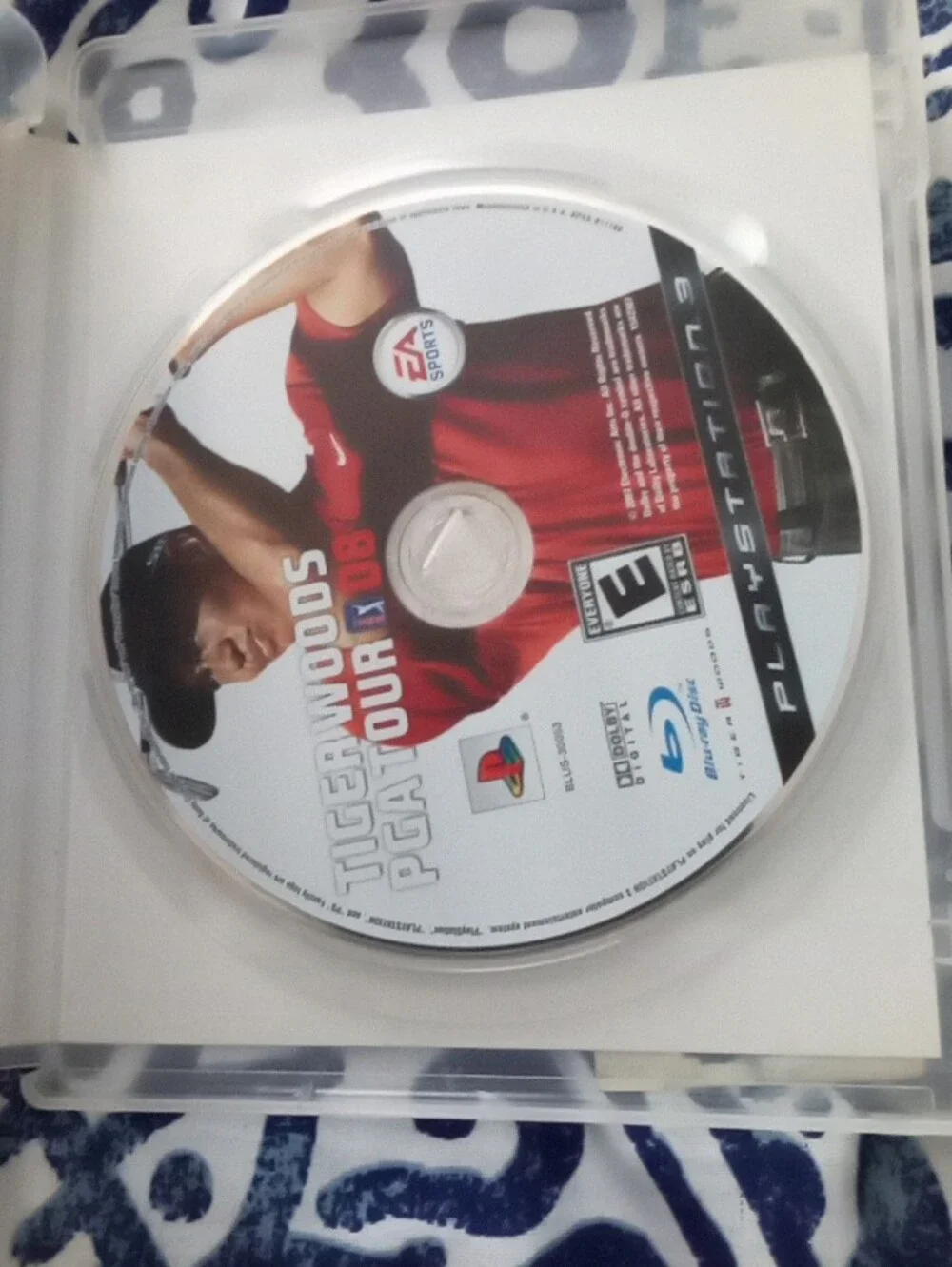 Tiger Woods PGA Tour 08 (PlayStation 3) - Red/White Cover